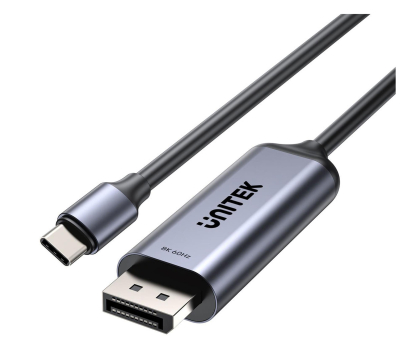 Kabel komputerowy UNITEK 8K USB-C do DisplayPort dwukierunkowy V1423DGY01